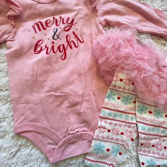 Koala Baby Girls Pink Tutu Christmas Two piece Set Size New without tags - Picture 2 of 2